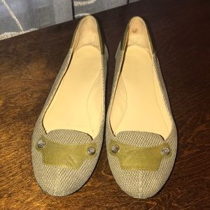 Balenciaga Paris green studied ballet flats 38/ 8M